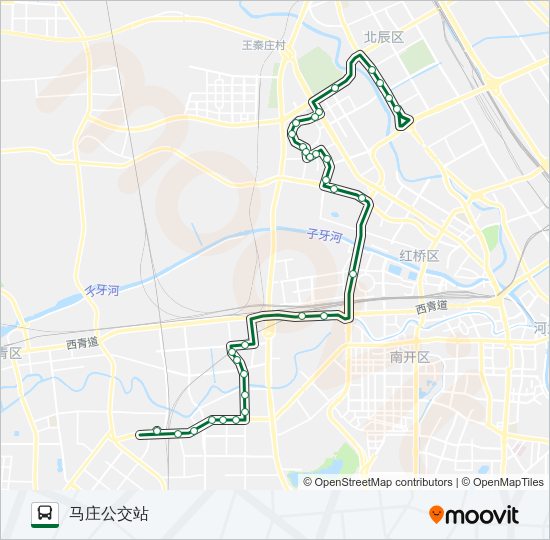 公交909路的线路图