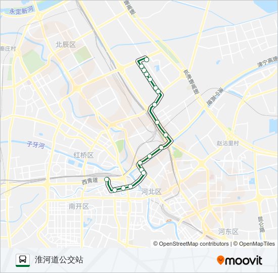 公交910路的线路图