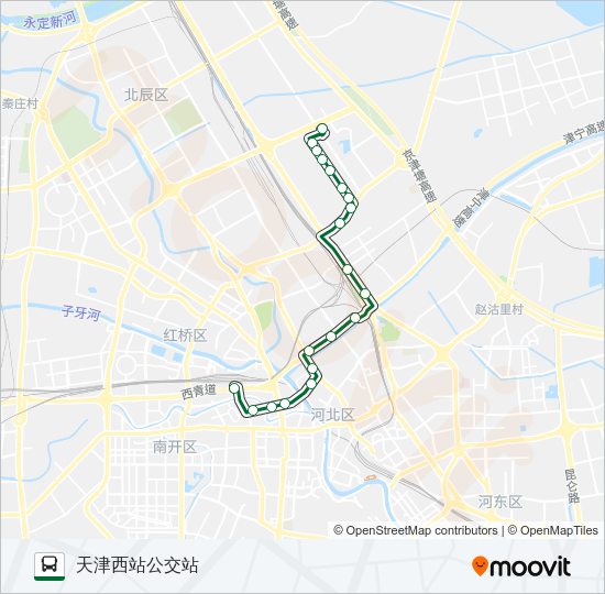公交910路的线路图