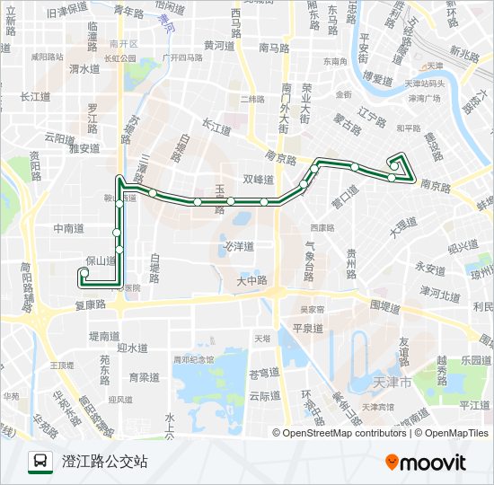公交45路的线路图