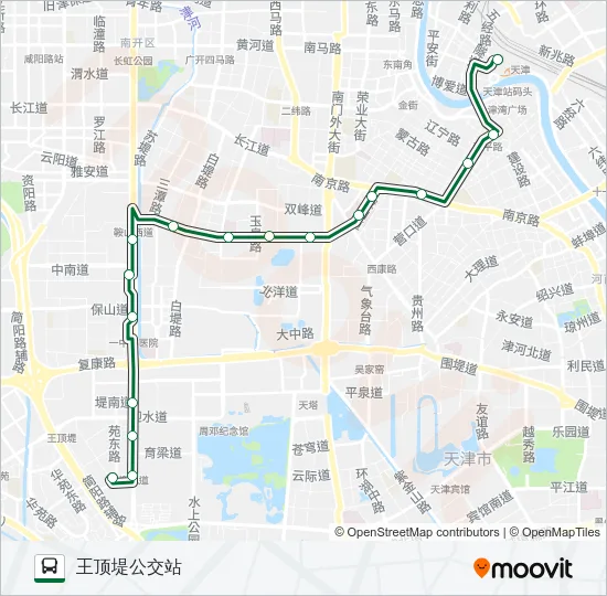 50路 Bus Line Map
