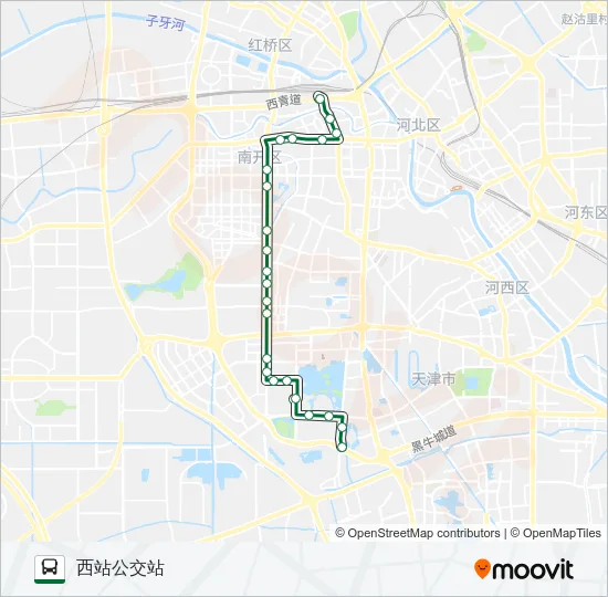52路 Bus Line Map