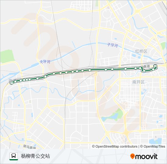公交153路的线路图