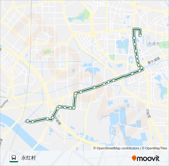 公交157路的线路图