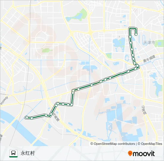 公交157路的线路图