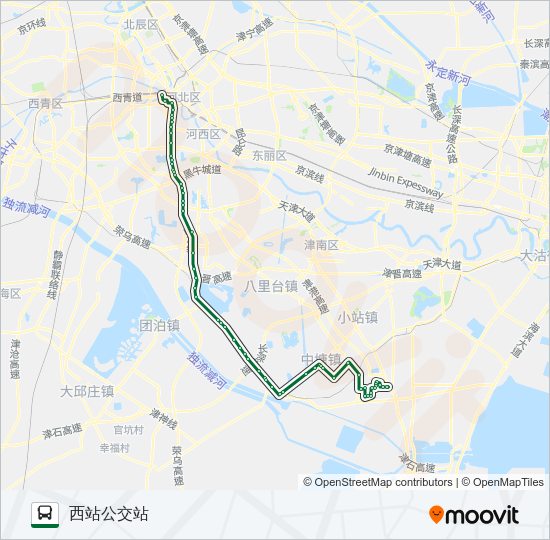 公交161路的线路图