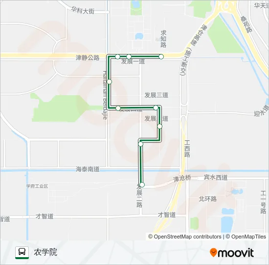 公交313路的线路图