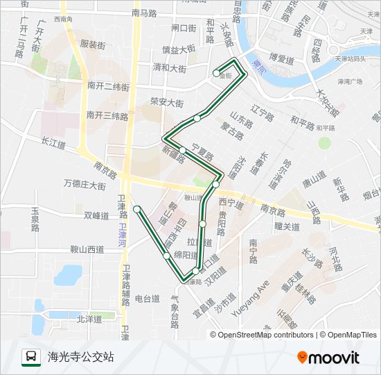 公交329路的线路图