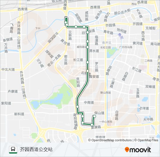 公交330路的线路图
