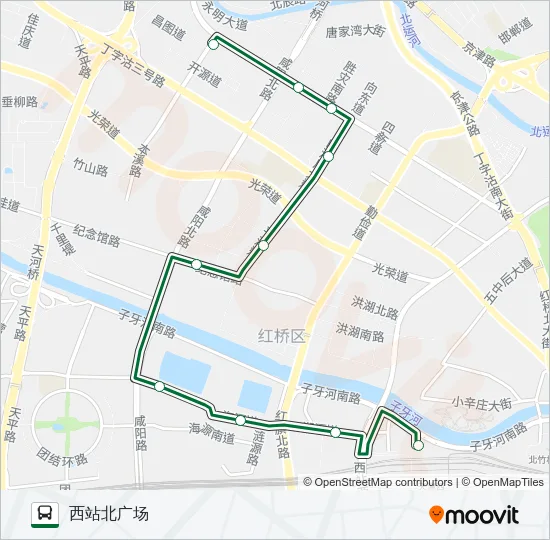公交331路的线路图