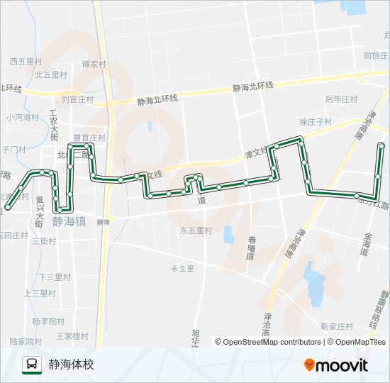 公交582路的线路图