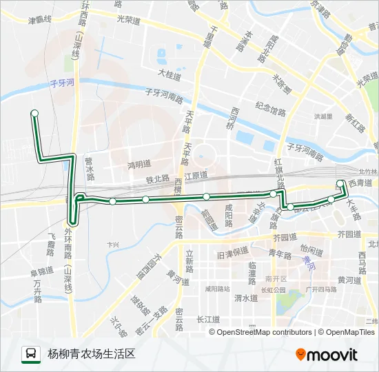 601路 Bus Line Map