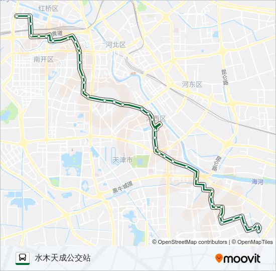 公交631路的线路图
