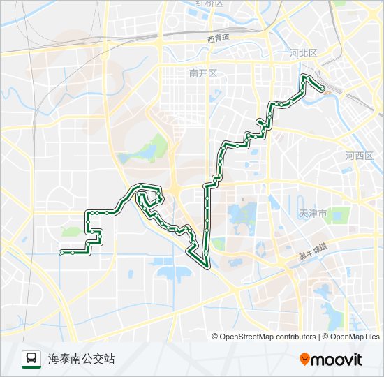 公交638路的线路图