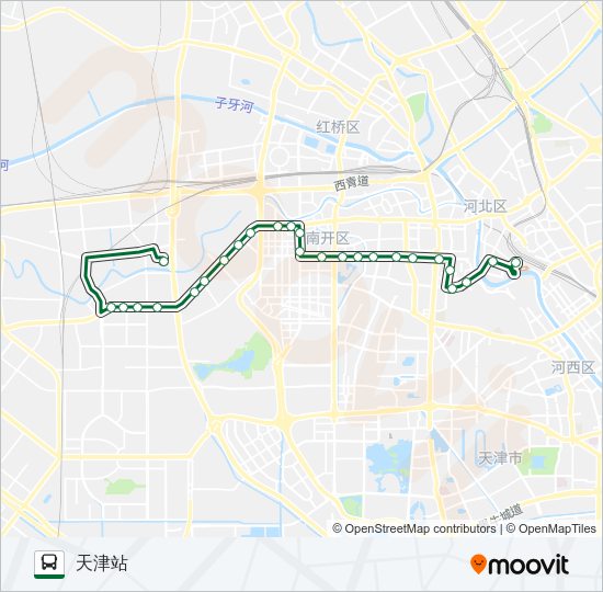 公交645路的线路图