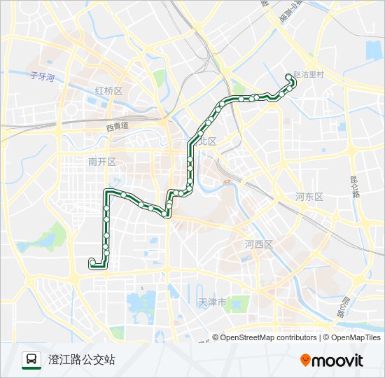 公交646路的线路图
