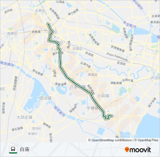 公交659路的线路图
