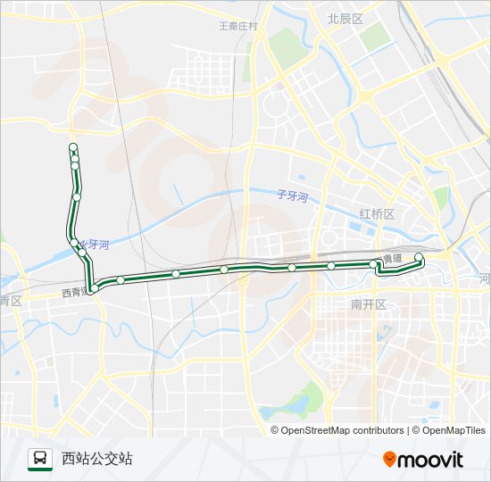 661路路線:日程,站點和地圖-西站公交站