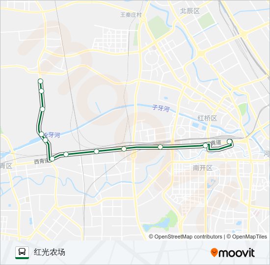 公交661路的线路图
