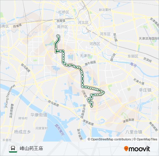 公交711路的线路图