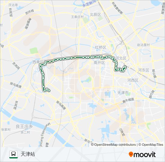 公交824路的线路图