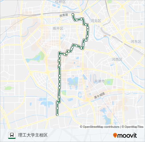 公交829路的线路图