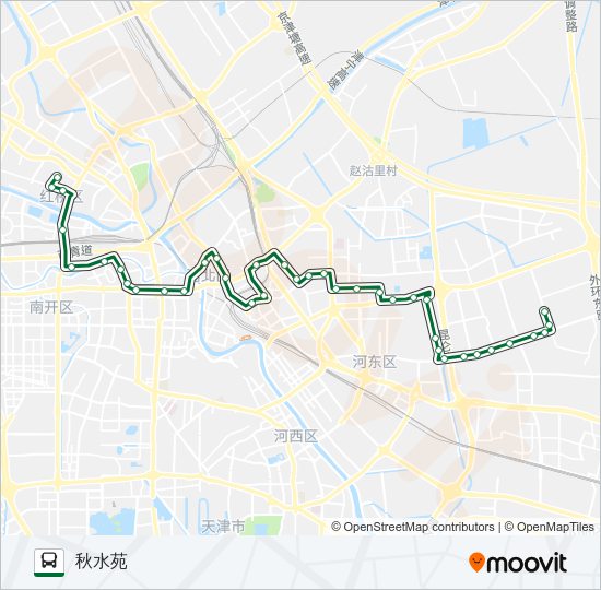 公交861路的线路图
