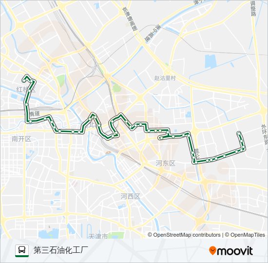 公交861路的线路图