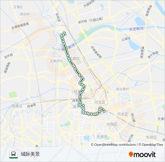 公交961路的线路图