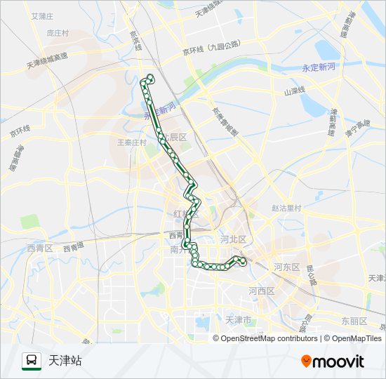 公交961路的线路图