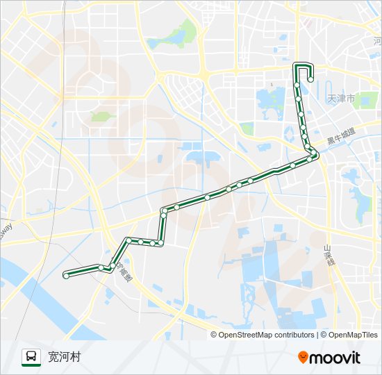 公交157区间路的线路图