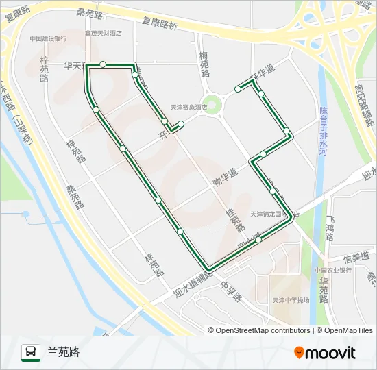 322路外环 Bus Line Map