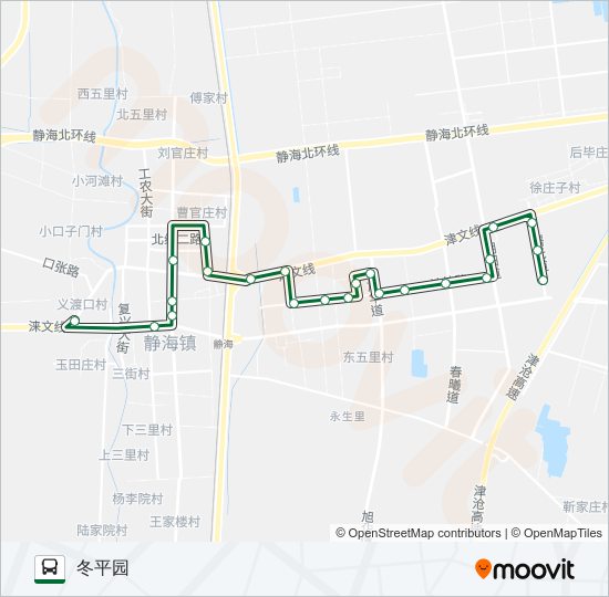 582路区间 bus Line Map