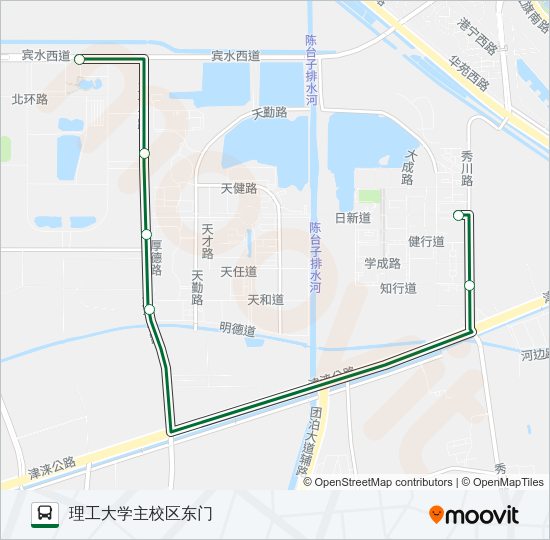 公交620区间路的线路图
