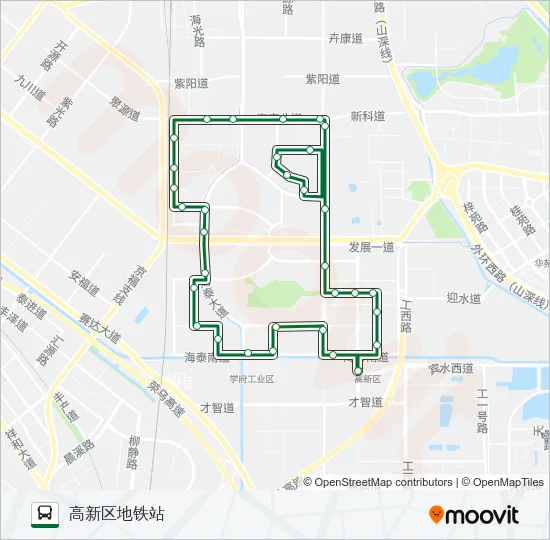 624路外环 Bus Line Map