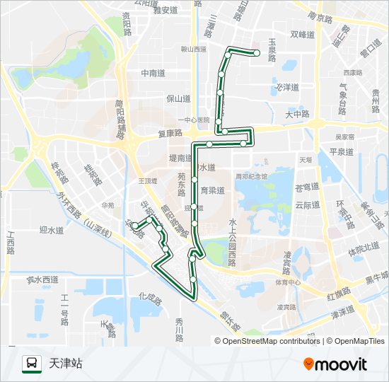 638路区间 bus Line Map