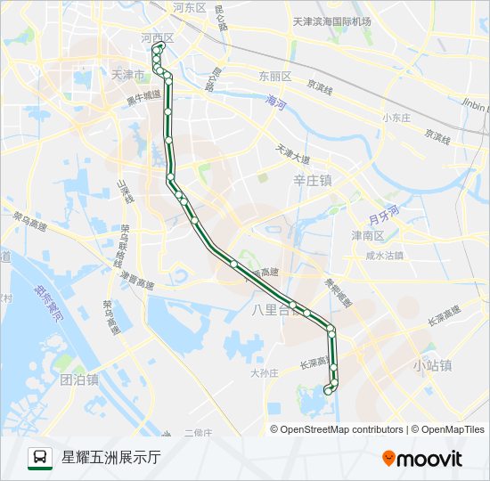 公交659区间路的线路图
