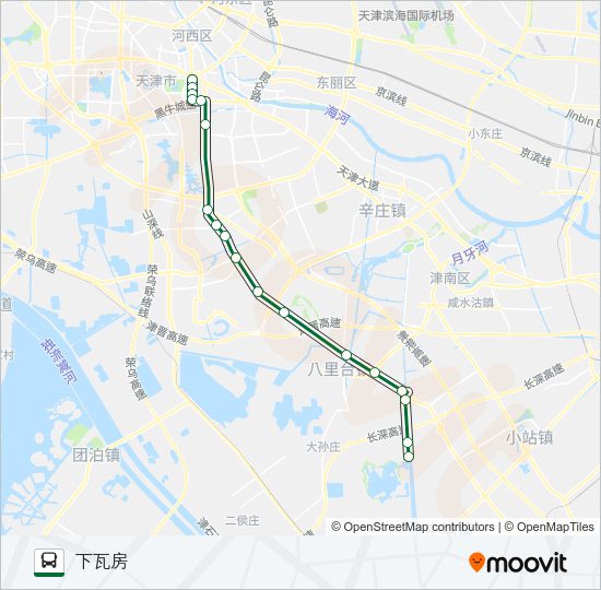 公交659区间路的线路图