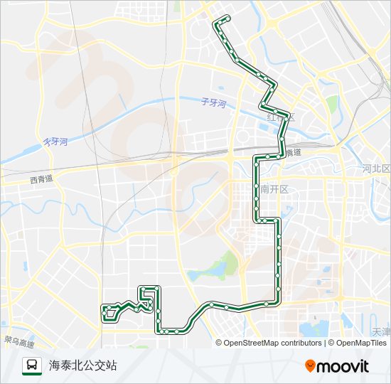 公交700高峰路的线路图