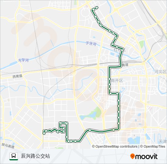 公交700高峰路的线路图