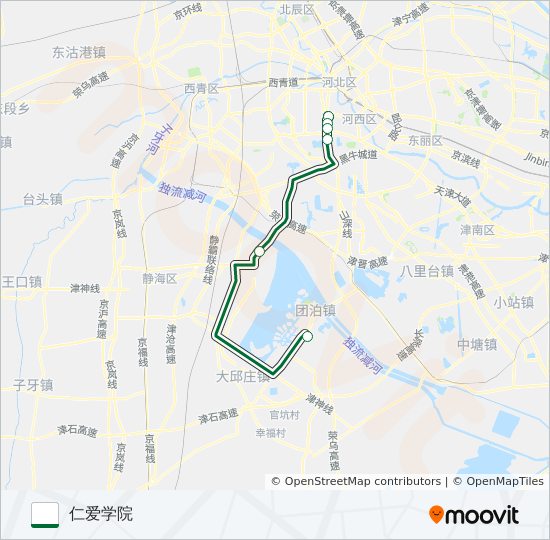 710路区间 bus Line Map