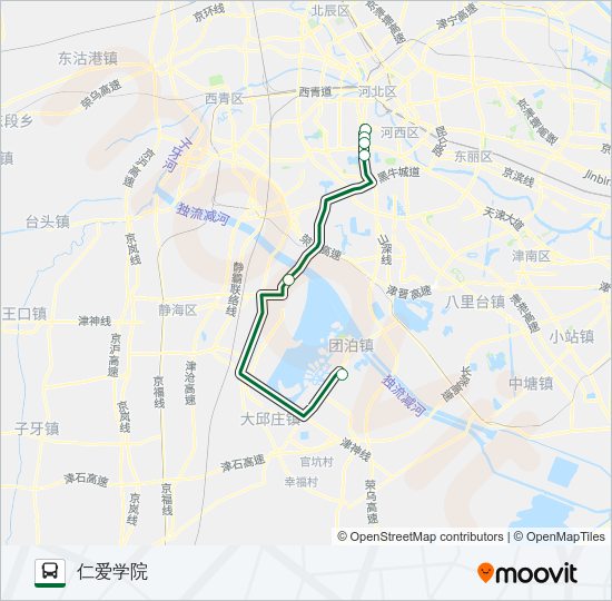 公交710区间路的线路图