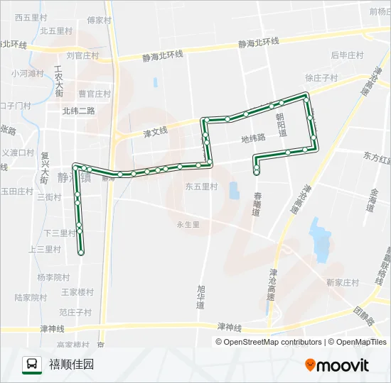 581路晚班线 Bus Line Map