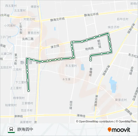583路晚班线 Bus Line Map