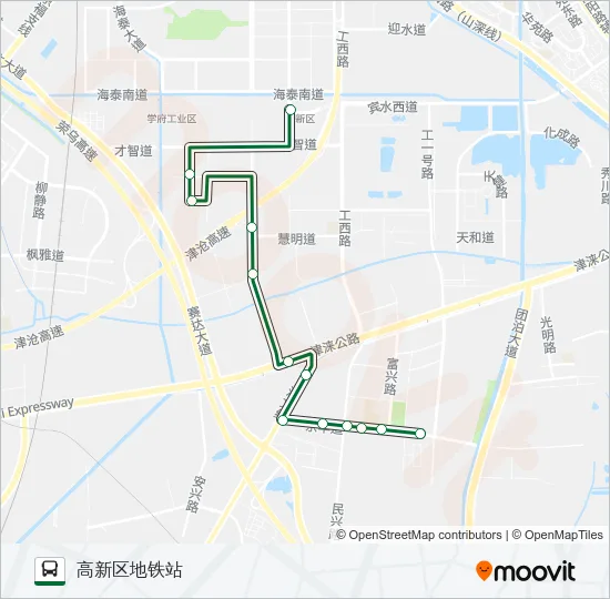 公交667高峰线路的线路图