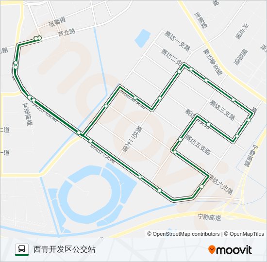 708路南线内环 bus Line Map