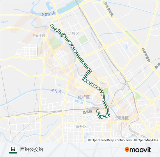公交10路的线路图