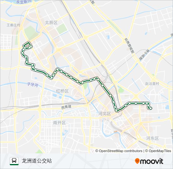 公交22路的线路图