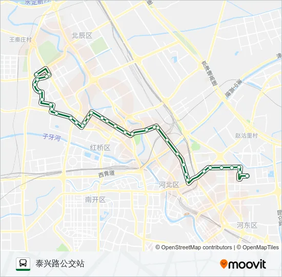 公交22路的线路图