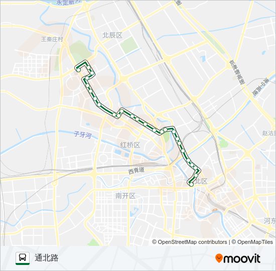 公交34路的线路图